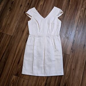 Worthington Textured Cap Sleeve V Neck Work Office Cocktail  Casual size 10